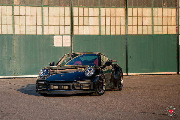 Фото дисков Vossen EVO-2R (3-Piece) Черный сатин на Porsche 911 VIII