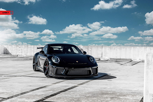 Фото дисков Anrky AN38 Черный глянец на Porsche 911 VII
