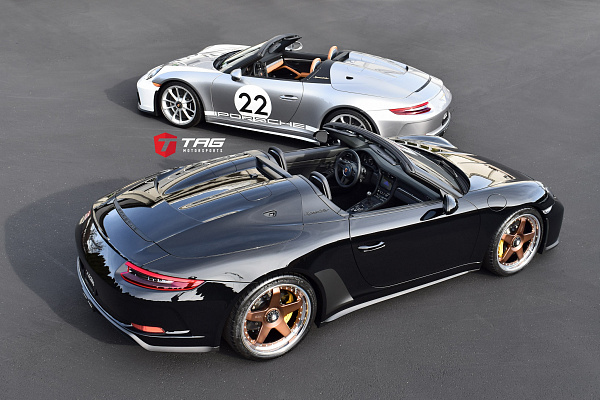 Фото дисков HRE C105 Сатиновая темная медь на Porsche 911 VII