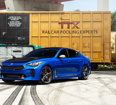 Фото дисков Vossen HF-1 на Kia Stinger
