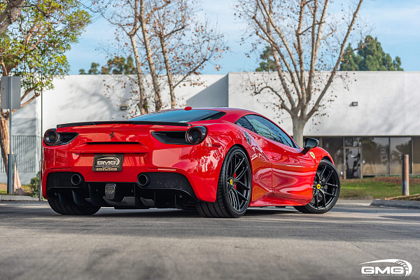 Фото дисков HRE P101SC Черный сатин на Ferrari 488