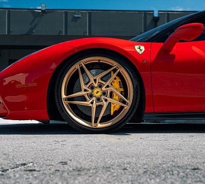 Фото дисков Anrky S1-X3 на Ferrari 488