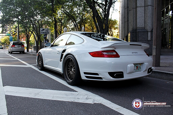 Фото дисков HRE C109 Сатиновая бронза на Porsche 911 VI