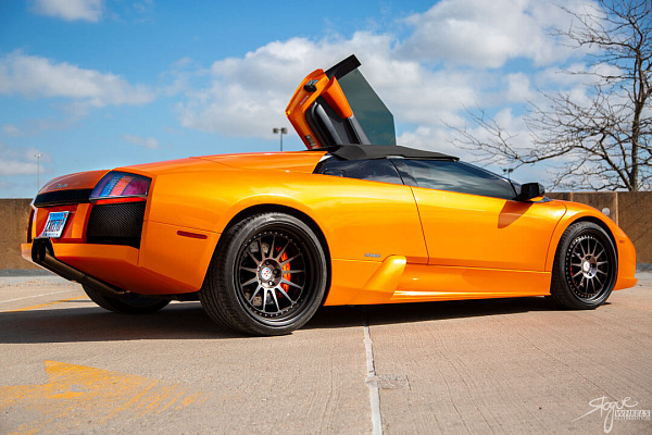 Фото дисков HRE 303 Черный сатин на Lamborghini Murcielago