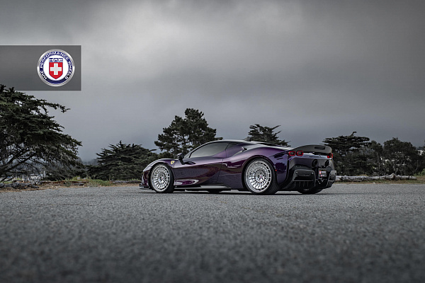 Фото дисков HRE 515 GTM Полированный лак на Ferrari SF90