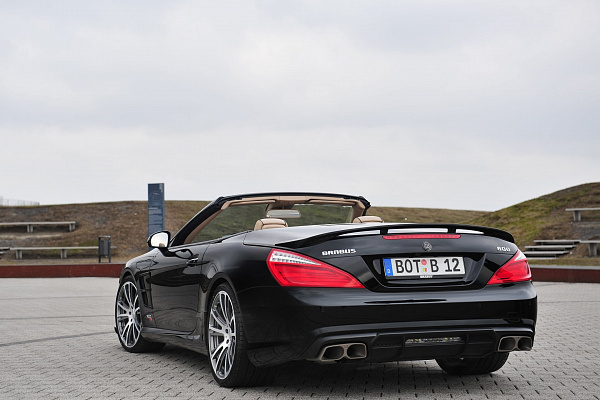 Фото дисков BRABUS Monoblock R (Platinum Edition) Глянцевый графит на Mercedes-Benz SL (R230)