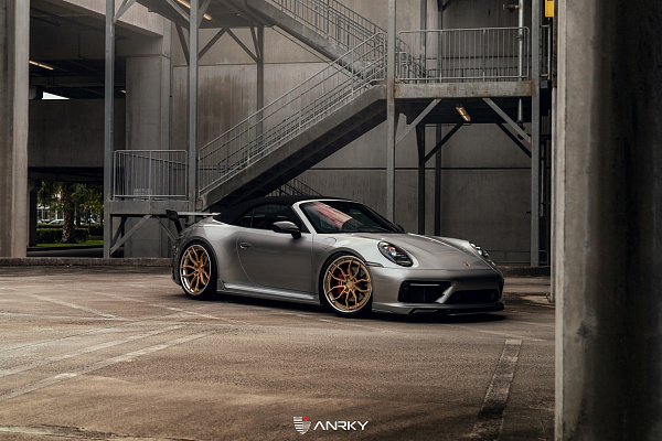 Фото дисков Anrky AN31 Сатиновое золото на Porsche 911 VIII