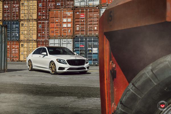 Фото дисков Vossen EVO-3 (3-Piece) Сатиновое золото на Mercedes-Benz S-Class (W222, C217)