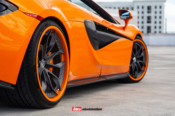 Фото дисков HRE S201 Сатиновый графит на McLaren 570S
