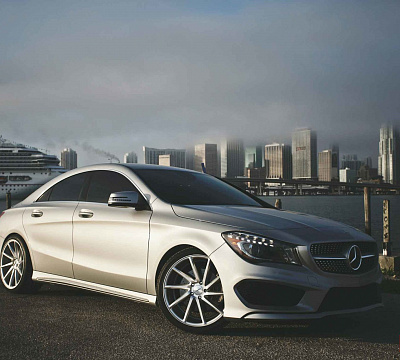 Фото дисков Vossen CVT на Mercedes-Benz CLA (C117, X117)