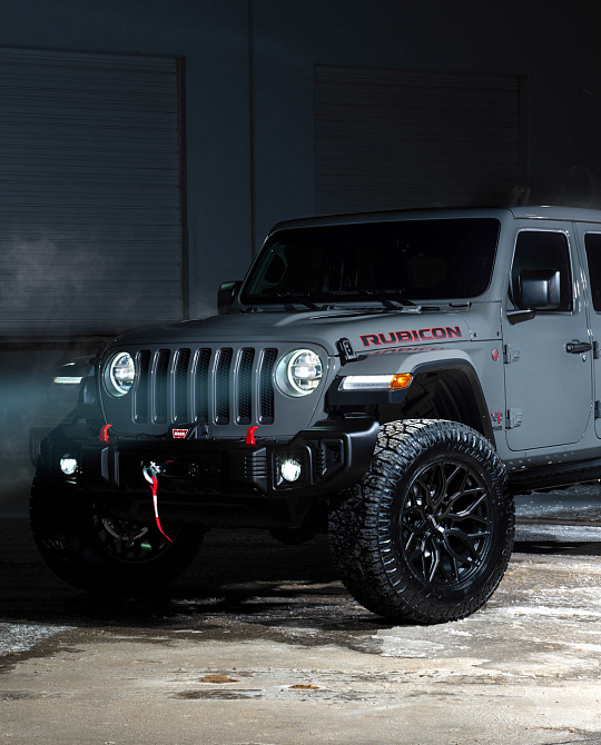 Фото дисков HF-2 Черный сатин на Jeep Wrangler IV (JL)