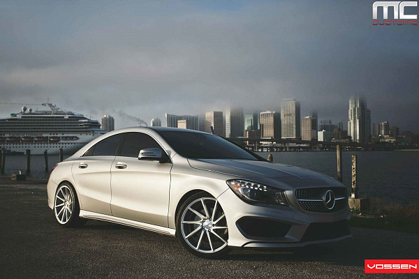 Фото дисков Vossen CVT Серебро на Mercedes-Benz CLA (C117, X117)