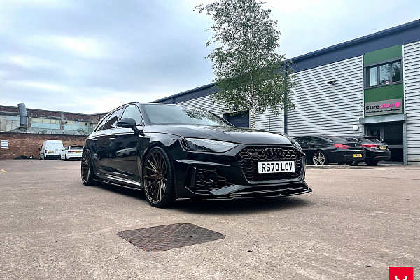 Фото дисков Vossen HF-4T Глянцевая бронза на Audi A/S/RS 4 (B9)