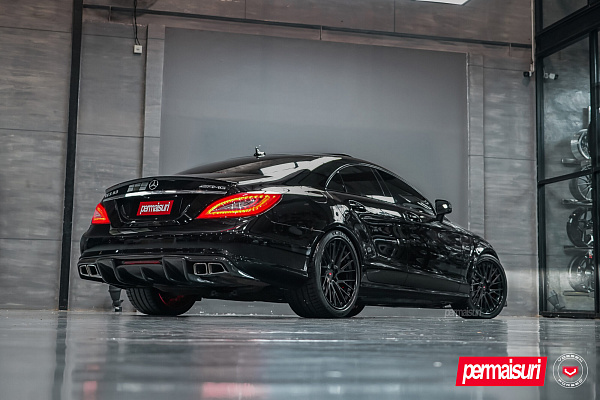 Фото дисков Vossen EVO-6T (3-Piece) Черный сатин на Mercedes-Benz CLS (C218)