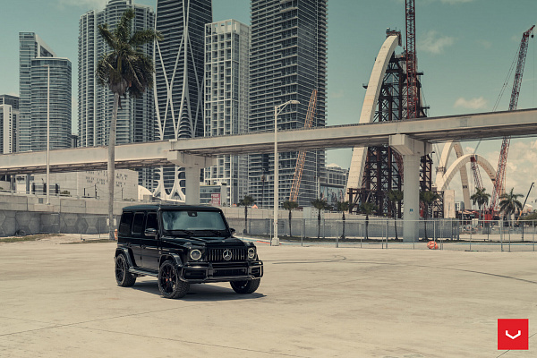 Фото дисков Vossen HFX-2 (5-Lug) Черный глянец на Mercedes-Benz G-Class III