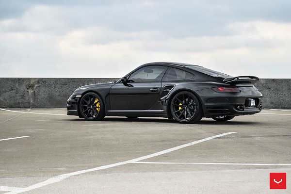 Фото дисков Vossen HF-3 Черный сатин на Porsche 911 VI