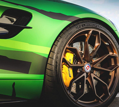 Фото дисков HRE P201 на Mercedes-Benz AMG GT I