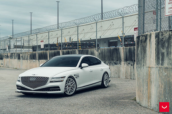 Фото дисков Vossen HF-7 Серебро на Genesis G80 II