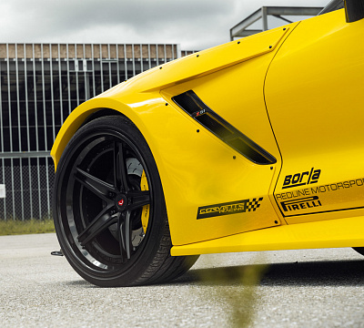 Фото дисков Vossen S17-03 (3-Piece) на Chevrolet Corvette C7