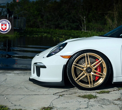 Фото дисков HRE P106 на Porsche 911 VII