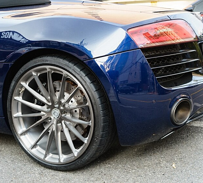 Фото дисков HRE P103 на Audi R8 (Typ 42)