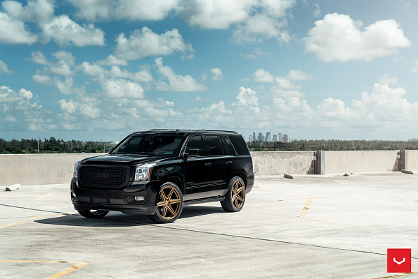 Фото дисков Vossen HF6-2 Глянцевое темное золото на GMC Yukon V