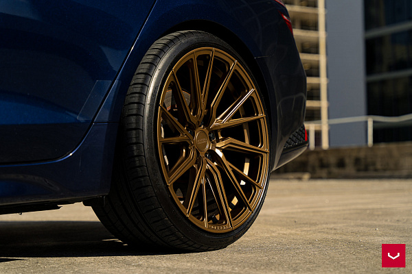 Фото дисков Vossen HF-4T Сатиновая бронза на Genesis G70