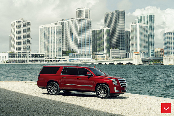 Фото дисков Vossen HF6-4 Матовый графит на Cadillac Escalade IV