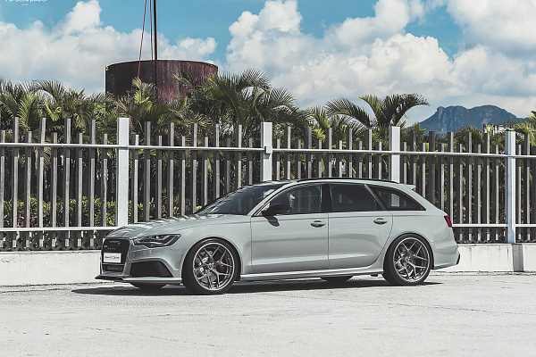 Фото дисков Brixton Forged PF7 Сатиновый темный лак на Audi A/RS 6 (C8)