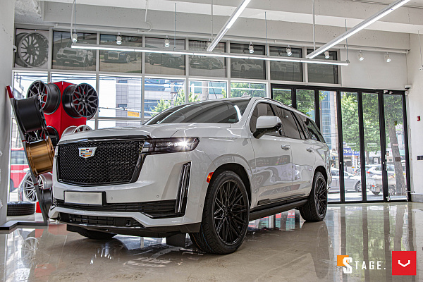 Фото дисков Vossen HF6-5 Черный глянец на Cadillac Escalade V