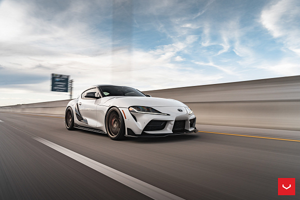 Фото дисков Vossen HF-5 Сатиновая бронза на Toyota Supra A90