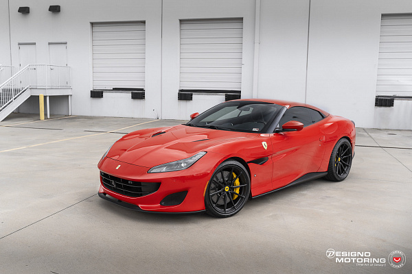 Фото дисков Vossen M-X2 Черный сатин на Ferrari Portofino