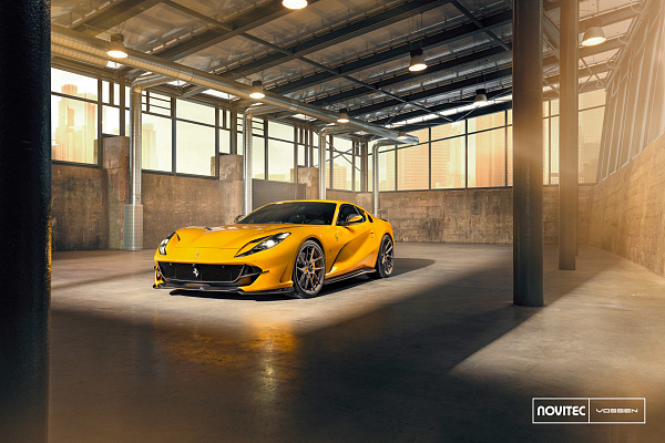 Фото дисков NOVITEC NF8 Матовый графит на Ferrari 812
