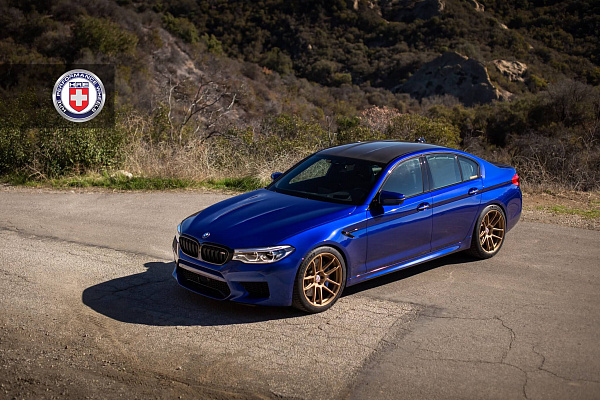 Фото дисков HRE RC104 Сатиновое золото на BMW 5/M5 (G30/F90)