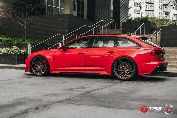 Фото дисков Vossen EVO-5R Сатиновая бронза на Audi A/RS 6 (C8)