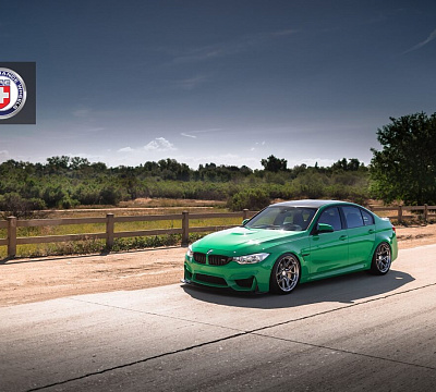 Фото дисков HRE R101 на BMW 3/M3 (F3x/F80)