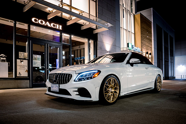 Фото дисков HRE RC100 Глянцевое золото на Mercedes-Benz C-Class (W205)
