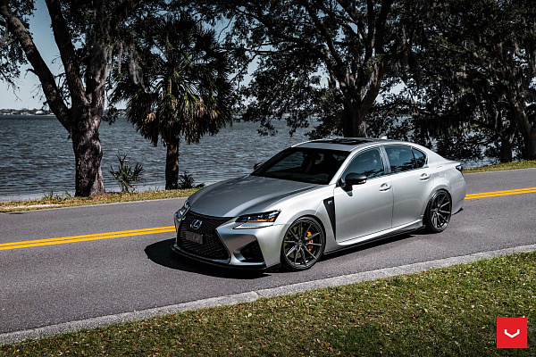 Фото дисков Vossen HF-3 Сатиновый графит на Lexus GS IV