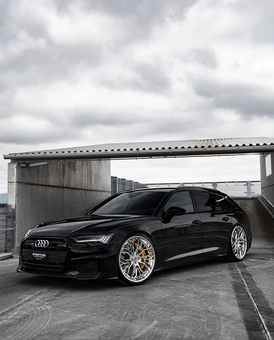 Фото дисков ST10.2 Полированный лак на Audi A/RS 6 (C7)