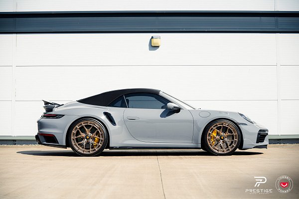 Фото дисков Vossen LC3-01 Глянцевое золото на Porsche 911 VIII