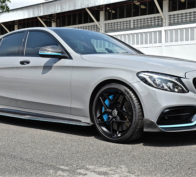 Фото дисков HRE FF11 на Mercedes-Benz C-Class (W205)