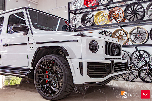 Фото дисков Vossen UV-1 Черный глянец на Mercedes-Benz G-Class III