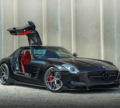 Фото дисков Brixton Forged PF7 на Mercedes-Benz SLS AMG