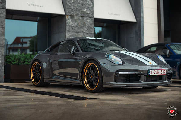 Фото дисков Vossen EVO-2R (3-Piece) Черный глянец на Porsche 911 VIII