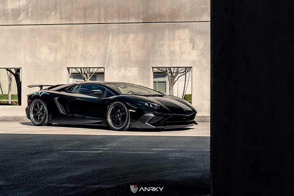 Фото дисков Anrky JDX-316 Черный глянец на Lamborghini Aventador