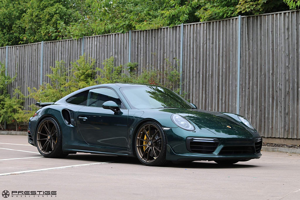 Фото дисков HRE P104 Сатиновая бронза на Porsche 911 VII