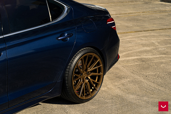 Фото дисков Vossen HF-4T Сатиновая бронза на Genesis G70