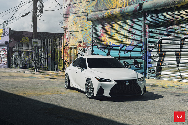 Фото дисков Vossen HF-4T Полированный лак на Lexus IS III