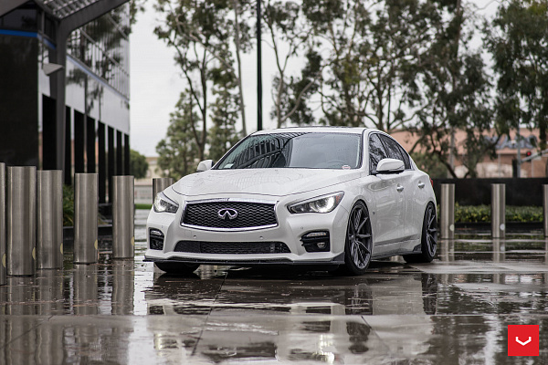 Фото дисков Vossen HF-3 Глянцевый графит на Infiniti Q50