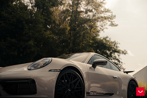 Фото дисков Vossen HF-7 Черный сатин на Porsche 911 VIII